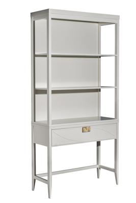 Мебель Garda Decor 151SV-000022 Шкаф-витрина открытый широкий с консолью с 1-м ящиком арт. 151SV-000022
