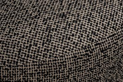 Мебель Garda Decor Кресло Риволи(GD/Rivoli) поворотное рогожка черно-золотое Santo302-CHZOL 73*80*74см арт. GD/RIVOLI-K-Santo302-CHZOL