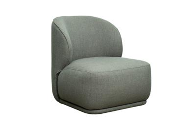 Мебель Garda Decor Кресло Капри Базовая(Capri Basic), рогожка т.серый Norton-Graphite 80*90*82см арт. CAPRI BASIC-Norton Graphite