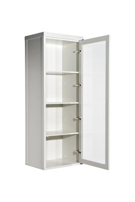 Мебель Garda Decor 151SV-000021 Шкаф-витрина 1 стеклянный фасад с тумбой прикроватной с 2-мя ящиками арт. 151SV-000021