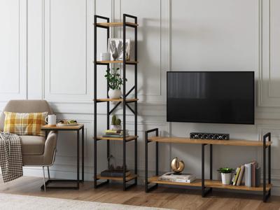 Стеллаж LoftyHome Стеллаж Мальборк 40 Дуб лофт арт. 1251814