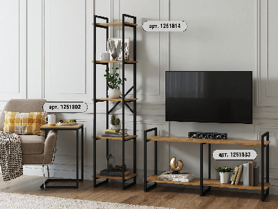 Стеллаж LoftyHome Стеллаж Мальборк 40 Дуб лофт арт. 1251814