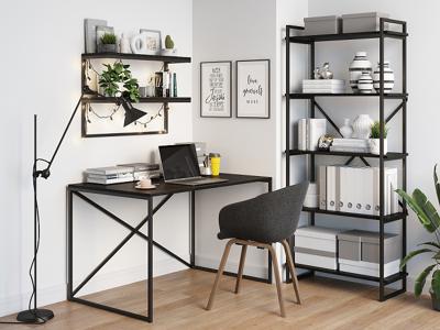 Стеллаж LoftyHome Стеллаж Мальборк 80 Венге лофт арт. 1251823