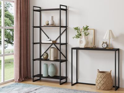 Стеллаж LoftyHome Стеллаж Мальборк 80 Венге лофт арт. 1251823