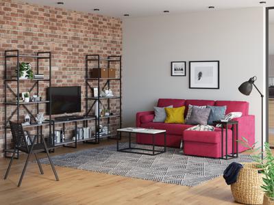 Стеллаж LoftyHome Стеллаж Мальборк 80 Смоук лофт арт. 1251825