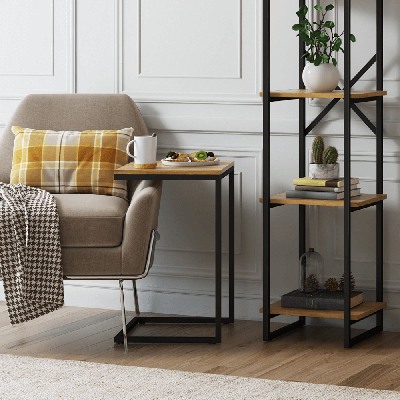 Столик LoftyHome Стол приставной Мальборк Дуб лофт арт. 1251802