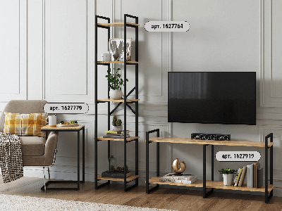 Столик LoftyHome Стол приставной Мальборк Дуб Сонома лофт арт. 1627779