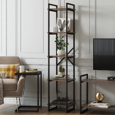 Стеллаж LoftyHome Стеллаж Мальборк 40 Шимо Темный лофт арт. 1627783