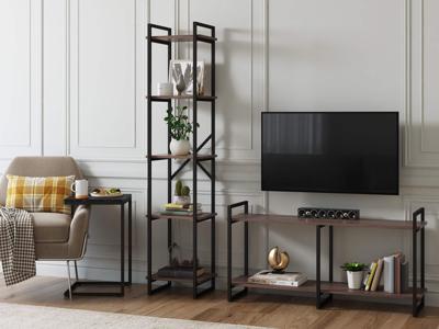 Стеллаж LoftyHome Стеллаж Мальборк 40 Шимо Темный лофт арт. 1627783