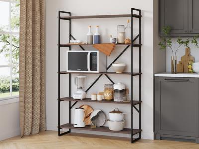 Стеллаж LoftyHome Стеллаж Мальборк 120 Шимо Темный лофт арт. 1627902