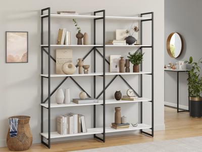Стеллаж LoftyHome Стеллаж Мальборк 160 Белый Альпийский лофт арт. 1628116
