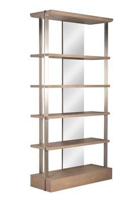 Мебель Garda Decor 58DB-09263 Стеллаж "Закруглённый" (Smooth) 112,4*41,8*218см арт. 58DB-09263