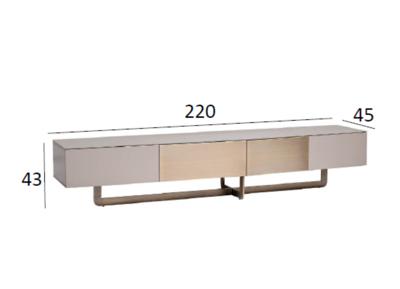 Мебель Garda Decor 58DB-TV14803 Тумба под телевизор Космос (Space) L 220*45*43см арт. 58DB-TV14803