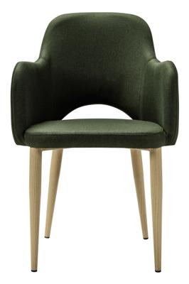 Кресло R-Home Кресло Ledger темно-зеленый/нат.дуб арт. 410124121h_Dark_Green_н.дуб