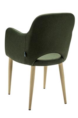 Кресло R-Home Кресло Ledger темно-зеленый/нат.дуб арт. 410124121h_Dark_Green_н.дуб