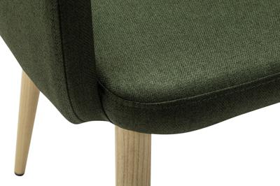 Кресло R-Home Кресло Ledger темно-зеленый/нат.дуб арт. 410124121h_Dark_Green_н.дуб