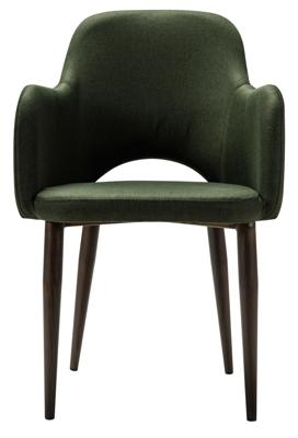 Кресло R-Home Кресло Ledger темно-зеленый/т. орех арт. 410124122h_Dark_Green_т.орех
