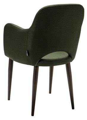 Кресло R-Home Кресло Ledger темно-зеленый/т. орех арт. 410124122h_Dark_Green_т.орех