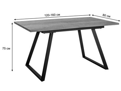 Стол R-Home Стол Пеле раздвиж. 120-160 Дуб арт. 410427h_дуб12