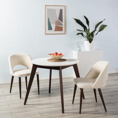 Стол R-Home Стол Лунд круглый д.860 Белый Темный орех арт. 400330073h_бел