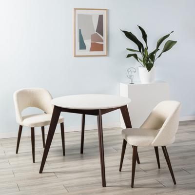 Стол R-Home Стол Лунд круглый д.860 Белый Темный орех арт. 400330073h_бел
