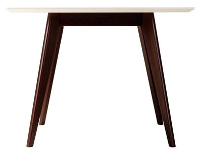 Стол R-Home Стол Лунд 860*860 Белый Темный орех арт. 400330053h_бел