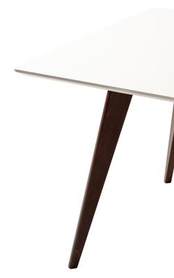 Стол R-Home Стол Лунд 860*860 Белый Темный орех арт. 400330053h_бел