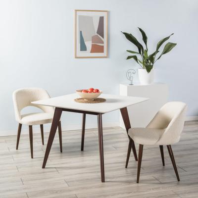 Стол R-Home Стол Лунд 860*860 Белый Темный орех арт. 400330053h_бел