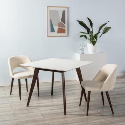 Стол R-Home Стол Лунд 860*860 Белый Темный орех арт. 400330053h_бел