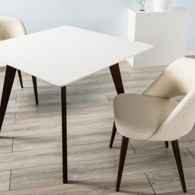 Стол R-Home Стол Лунд 860*860 Белый Темный орех арт. 400330053h_бел