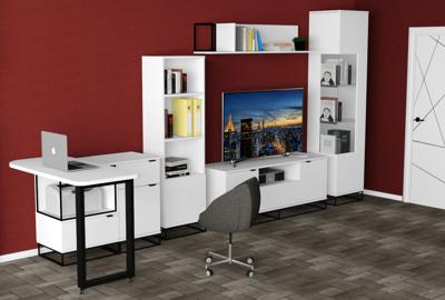 Стол рабочий R-Home Стол-трансформер комплект City белый арт. 401053106h
