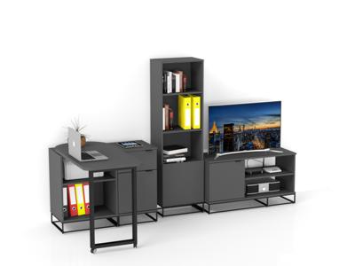 Стол рабочий R-Home Стол-трансформер комплект City графит арт. 40105310h