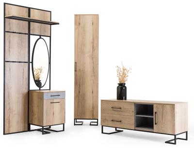 Вешалка R-Home Панель для прихожей с вешалкой Loft Дуб Натур арт. 4009303h_Натур