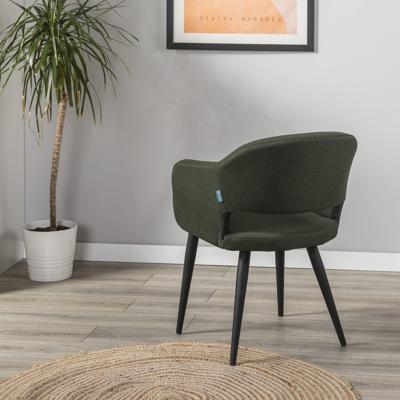 Стул R-Home Кресло Oscar тёмно-зеленый/черный арт. 410118120h_Dark_Green_черн