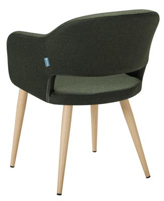 Стул R-Home Кресло Oscar тёмно-зеленый/нат.дуб арт. 410118121h_Dark_Green_н.дуб