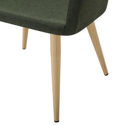 Стул R-Home Кресло Oscar тёмно-зеленый/нат.дуб арт. 410118121h_Dark_Green_н.дуб