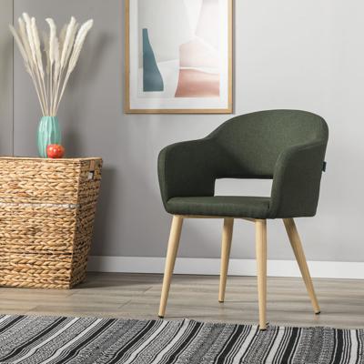 Стул R-Home Кресло Oscar тёмно-зеленый/нат.дуб арт. 410118121h_Dark_Green_н.дуб