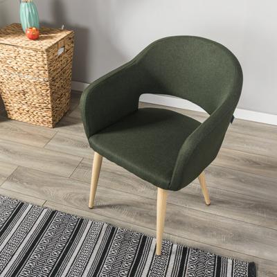 Стул R-Home Кресло Oscar тёмно-зеленый/нат.дуб арт. 410118121h_Dark_Green_н.дуб