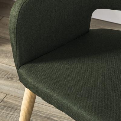 Стул R-Home Кресло Oscar тёмно-зеленый/нат.дуб арт. 410118121h_Dark_Green_н.дуб