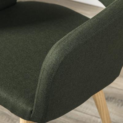 Стул R-Home Кресло Oscar тёмно-зеленый/нат.дуб арт. 410118121h_Dark_Green_н.дуб