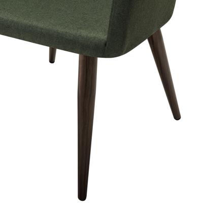 Стул R-Home Кресло Oscar тёмно-зеленый/т.орех арт. 410118122h_green_т.орех