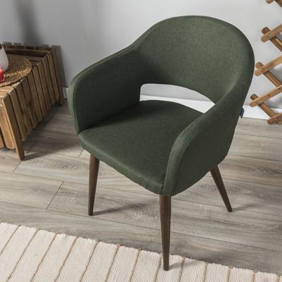 Стул R-Home Кресло Oscar тёмно-зеленый/т.орех арт. 410118122h_green_т.орех