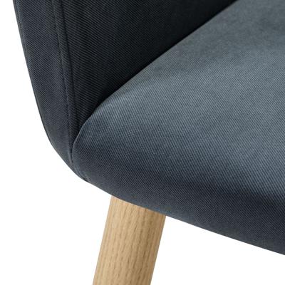 Стул R-Home Кресло Oscar Diag grey/нат.дуб арт. 410118141h_Diaggrey_н.дуб