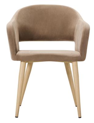 Стул R-Home Кресло Oscar Diag beige/нат.дуб арт. 410118151h_Diagbeige_н.дуб