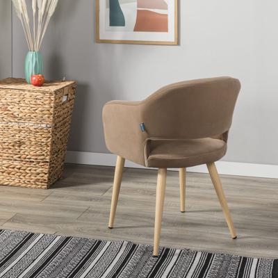 Стул R-Home Кресло Oscar Diag beige/нат.дуб арт. 410118151h_Diagbeige_н.дуб