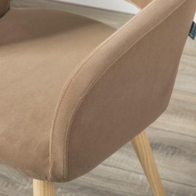 Стул R-Home Кресло Oscar Diag beige/нат.дуб арт. 410118151h_Diagbeige_н.дуб