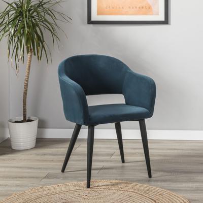 Стул R-Home Кресло Oscar Diag blue/черный арт. 410118160h_Diagblue_черн