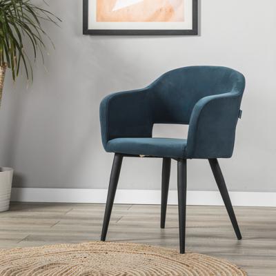 Стул R-Home Кресло Oscar Diag blue/черный арт. 410118160h_Diagblue_черн