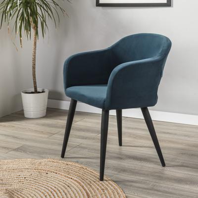 Стул R-Home Кресло Oscar Diag blue/черный арт. 410118160h_Diagblue_черн