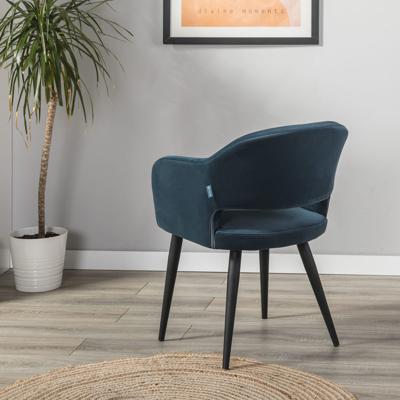 Стул R-Home Кресло Oscar Diag blue/черный арт. 410118160h_Diagblue_черн